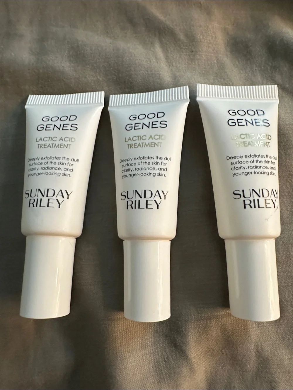 3x Sunday Riley Good Genes Lactic Acid Treatment Mini Travel Size 0.17oz/5ml Ea